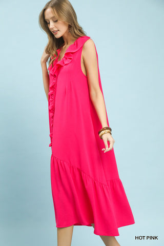 Brookie Ruffle Midi Dress