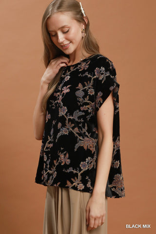 Marfa Midnight Sleeveless Print Top