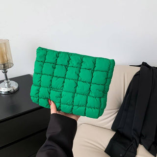 Quilted Puffy Clutch Bag