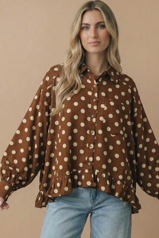 Augustine Polka Dot Top