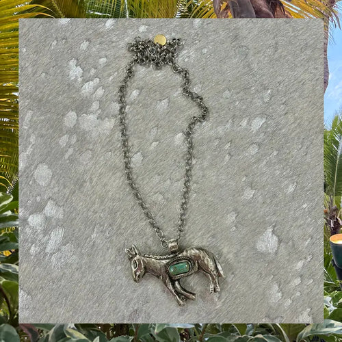 Donkey & Turquoise Necklace