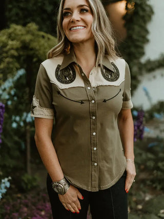 The Iron Steed Button Up Top