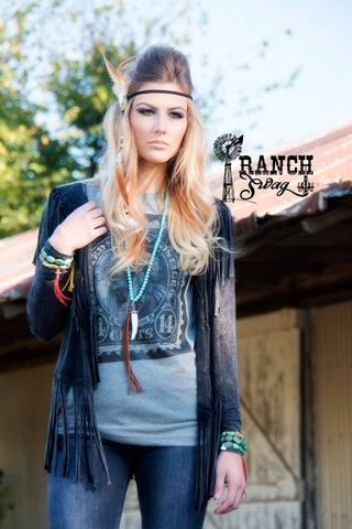 Tansy Indian Postage Stamp Graphic T-Shirt
