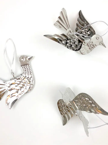 Tin Dove Ornaments