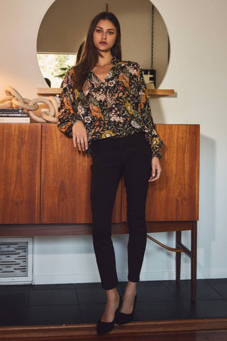 Meadowlight Floral Gauze Top
