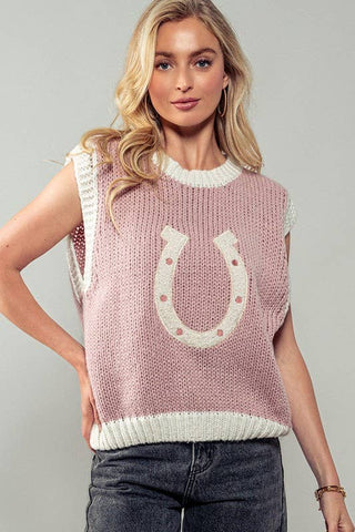 Andrea Sweater Pink Vest