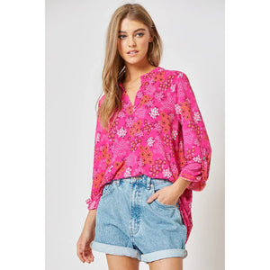 Lizzy Blouse | Magenta