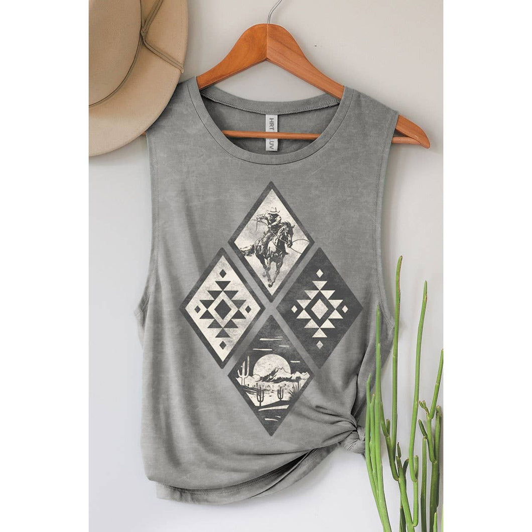 Cora Cowboy Rodeo Tank Top