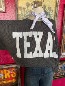 Texas Knit Sweater in Charcoal