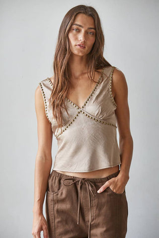 Western Chic Studded Tank