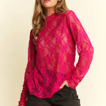 Load image into Gallery viewer, Callie Floral Lace Top