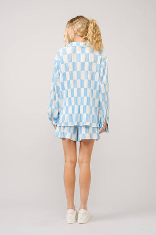 Azure Escape Plissé Set