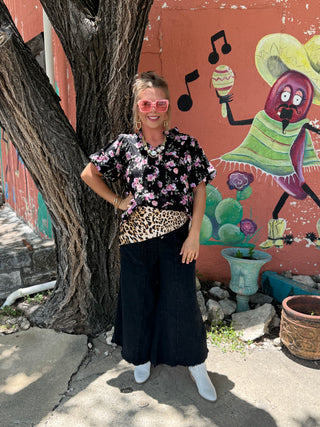 Prairie Frilled Floral Top
