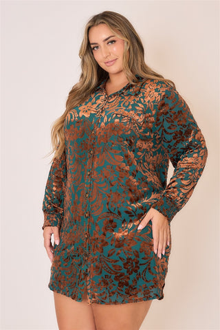 Indian Laurel Velvet Bloom Dress