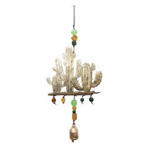 Desert Love Cactus Beaded Bell Chime
