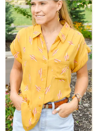 The Saguaro Sunset Button Down