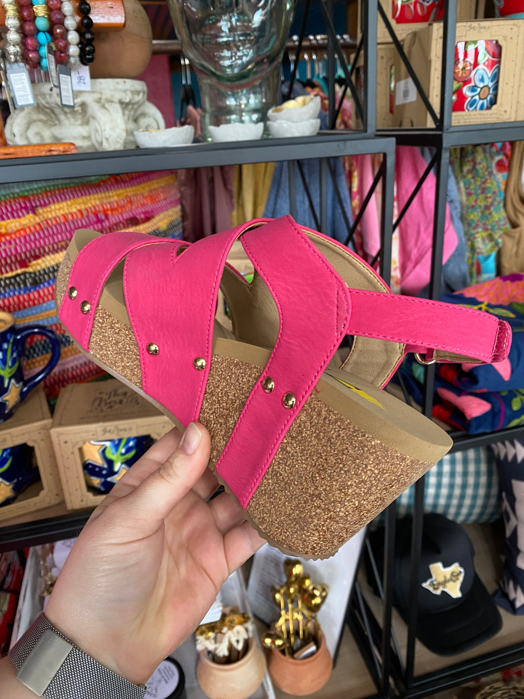 Tori Wedge by Volatile - Hot Pink