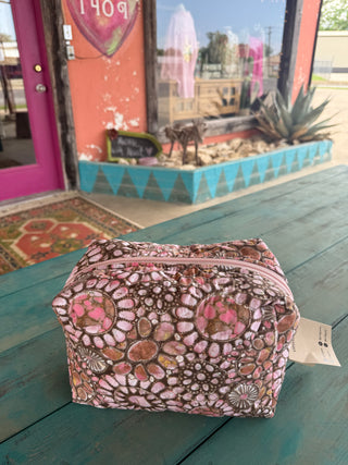 Creole Pink Gems Make Up Bag
