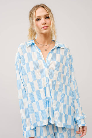 Azure Escape Plissé Set