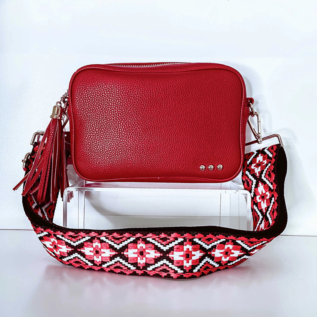 Willow Camera Crossbody Bag | Red