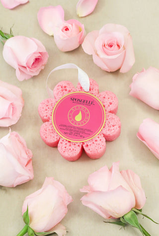 Pink Bulgarian Rose Flower Sponge