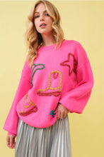 Load image into Gallery viewer, Metallic Cowboy Sweater