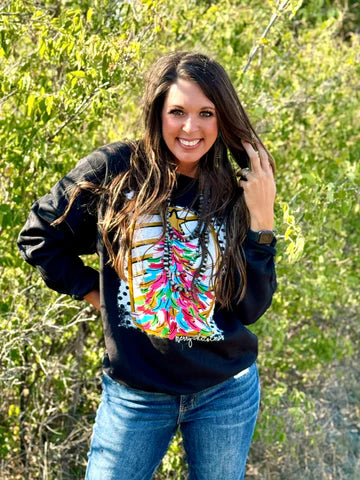 Paintbrush Christmas Tree Long Sleeve Tee