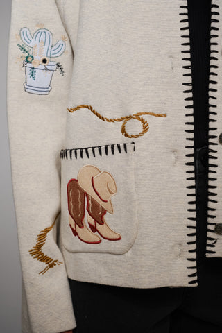 Western Romance Sweater Jacket