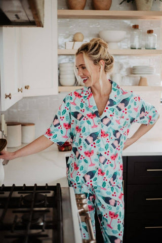 Holly Toast Christmas Pajama Set