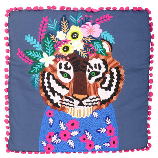 Indigo Tiger Plains Pillow