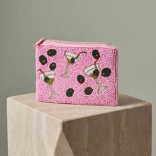 Beaded Dirty Martini Coin Purse