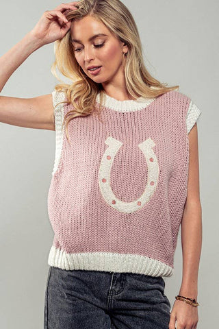 Andrea Sweater Pink Vest