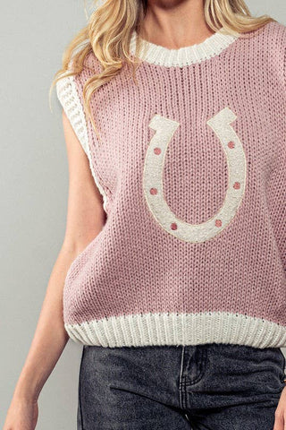 Andrea Sweater Pink Vest