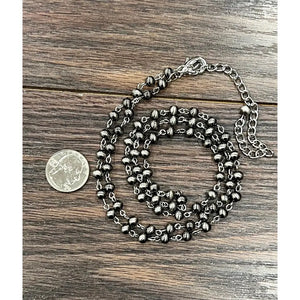 Faux Rosary Necklace