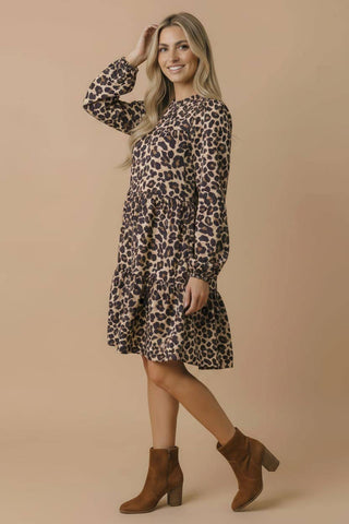 The Fierce Leopard  Dress With Pockets