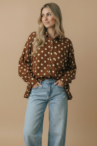 Augustine Polka Dot Top