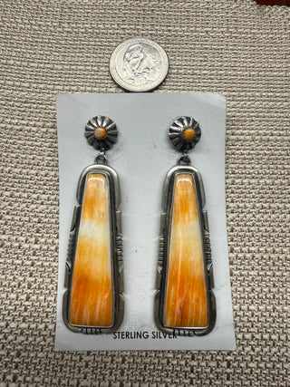 Spiny Oyster Drop Earrings