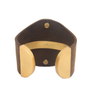 Dakota Turquoise Leather Cuff Bracelet