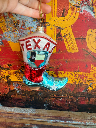 Texas Boot Ornament