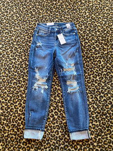 Destroyed Boyfriend Fit Judy Blue Jeans