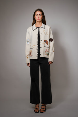Western Romance Sweater Jacket
