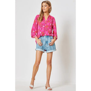 Lizzy Blouse | Magenta