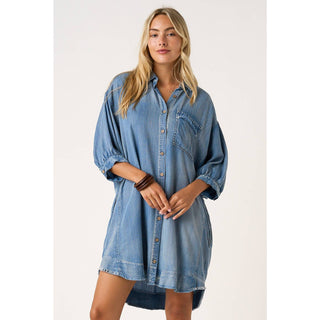 Free Spirit  Chambray Denim Dress