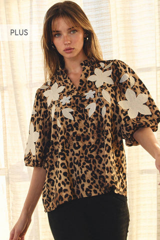 Flora Leopard Top