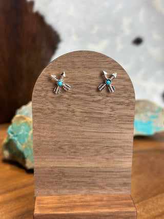 Arrow Turquoise Stud Earrings