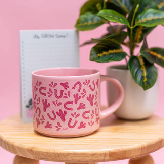 Western Icons Ceramic Mug - Pink