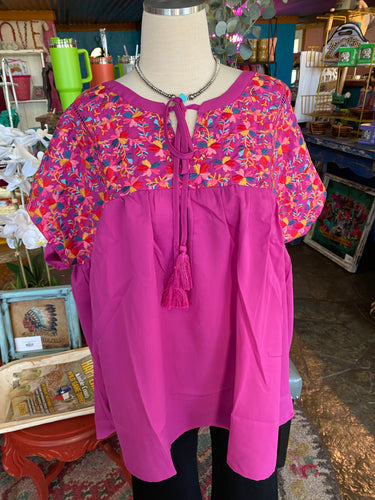 The Kinsey Top in Magenta