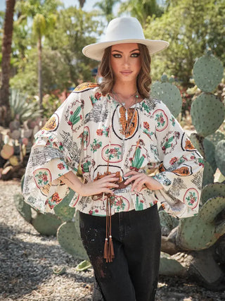 Saddlebrook Peasant Blouse