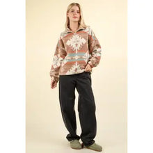 Load image into Gallery viewer, Hadley Aztec Henley Pullover Top