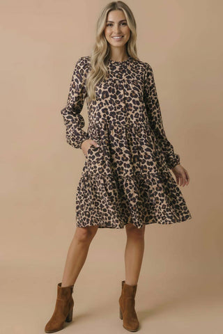 The Fierce Leopard  Dress With Pockets